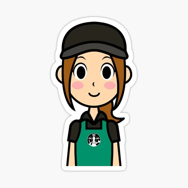 Rachel the Bovine Barista sticker